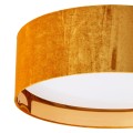 Plafon TERCINO ORANGE o średnicy 60cm  z miękkiej, pomarańczowej  tkaniny TK LIGHTING