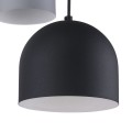 Lampa wisząca nowoczesna TEMPRE na prostokątnej rozecie z 5 kloszami o róznych kształtach w trzech kolorach TK Lighting