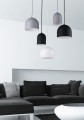 Lampa wisząca nowoczesna TEMPRE na prostokątnej rozecie z 5 kloszami o róznych kształtach w trzech kolorach TK Lighting