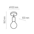 Lampa sufitowa RETRO bez klosza industrialna TK Lighting