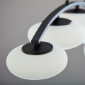 Lampa wisząca MARIKA z pięcioma kloszami na łukowej, czarnej listwie TK Lighting