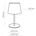 Lampa stołowa MAJA biała 2935 TK Lighting