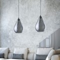 Szklana lampa wisząca FUENTE z kloszem w kształcie kropli TK Lighting