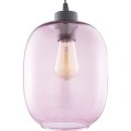 Lampa wisząca 1PŁ ELIO z różowym kloszem ze szkła TK Lighting