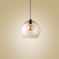 Lampa wisząca CUBUS kula z bursztynowego szkła TK Lighting