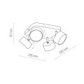 Lampa sufitowa spoty CLARK WHITE 3397 TK Lighting