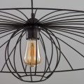 Lampa wisząca 80cm BARBELLA druciana nowoczesna czarna TK Lighting