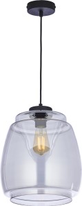 Lampa wisząca PILAR z grafitowego szkła z otwartym kloszem TK Lighting