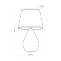 Lampa stołowa LACRIMA BLACK 5454 TK Lighting