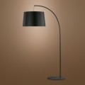Lampa podłogowa HANG czarna z kloszem na wysięgniku TK Lighting
