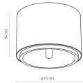 Oprawa natynkowa MORIS BLACK 3366 TK Lighting