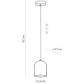 Lampa wisząca TEMPRE biała metalowa w nowoczesnym stylu TK Lighting