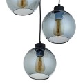 Lampa wisząca CUBUS GRAPHITE z trzema grafitowymi, szklanymi kulami TK Lighting