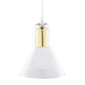 Lampa wisząca VICHY ze złotymi elementami oraz szklanym, transparentnym kloszem TK Lighting
