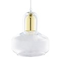 Lampa wisząca VICHY z transparentnym kloszem i złotymi elementami TK Lighting