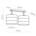 Lampa sufitowa TAGO BLACK 3212 TK Lighting