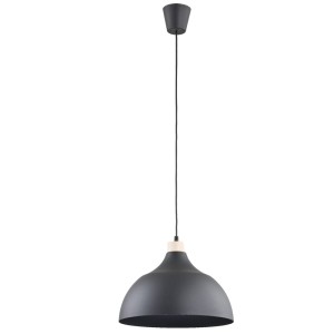 Lampa wisząca CAP BLACK czarna w stylu skandynawskim do salonu jadalni TK Lighting