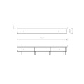 Puszka 78cm czarna 12 x 40W CAMELEON CANOPY C 780 BLACK 8556 Nowodvorski Lighting