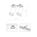 Oprawa wpuszczana MONO SURFACE II BLACK 7834 Nowodvorski Lighting