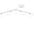 Listwa sufitowa 90° 2x200cm MONO CORNER VIII 2x200 WHITE 7753 Nowodvorski Lighting