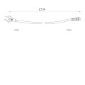 Przewód zasilający do girlandy POWER CORD FOR FESTOON LIGHTS 2,5 m IP44/IP65 7871 Nowodvorski Lighting