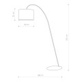 Lampa podłogowa ALICE czarno-złota 4963 Nowodvorski Lighting