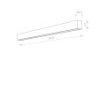 Kinkiet STRAIGHT WALL BLACK L 7595 Nowodvorski Lighting