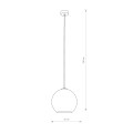 Lampa wisząca POLARIS SMOKED kula z metalizowanego szkła dymiony kolor Nowodvorski