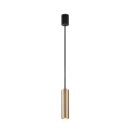 Lampa wisząca EYE BRASS M punktowa o dł. 25cm klosz-rurka z mosiądzu Nowodvorski