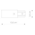 Końcówka zasilająca PROFILE POWER END CAP BLACK 9463 Nowodvorski