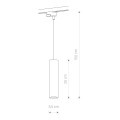 Lampa na szynę PROFILE EYE WHITE 9337 Nowodvorski