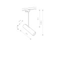 Lampa na szynę PROFILE EYE SUPER WHITE C 9245 Nowodvorski