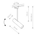 Lampa na szynę PROFILE EYE SUPER BLACK C 9244 Nowodvorski