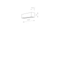 Kinkiet STRAIGHT WALL SILVER XS 6354 Nowodvorski