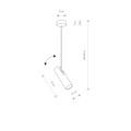 Lampa wisząca EYE SUPER BLACK I A 6502 Nowodvorski