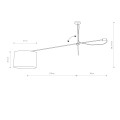 Lampa wisząca VIPER WHITE I 6640 Nowodvorski