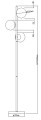 Lampa podłogowa Dorado złota LP-002/3F Light Prestige