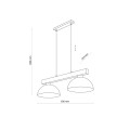 Lampa wisząca OSLO BLACK 2 PŁ 4711 TK Lighting