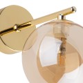 Kinkiet ścienny szklana kula klosz  stelaż w kolorze złotym ESTERA GOLD 1 PŁ 4778 TK Lighting