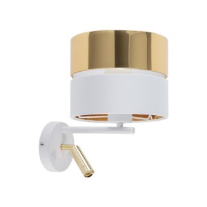 Kinkiet HILTON WHITE/GOLD 2 PŁ E_27 + G_9  5361 TK Lighting