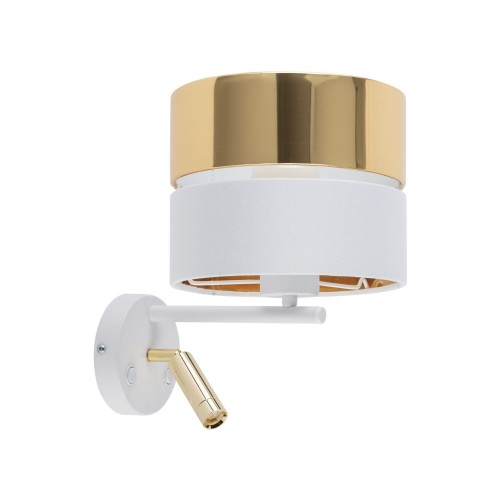Kinkiet HILTON WHITE/GOLD 2 PŁ E_27 + G_9  5361 TK Lighting