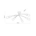 Lampa sufitowa HELIX GOLD 6 PŁ 4699 TK Lighting