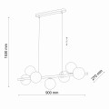 Lampa wisząca ESTERA GOLD 7 PŁ 5668 TK Lighting