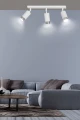 Lampa sufitowa HIRO 3 WH/CHROME 962/3 EMIBIG