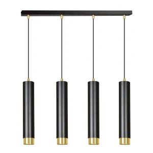 Lampa wisząca KIBO 4 BL/GOLD 644/4 EMIBIG