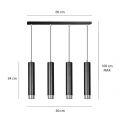 Lampa wisząca KIBO 4 BL/CHROME 643/4 EMIBIG