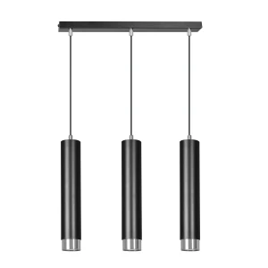 Lampa wisząca KIBO 3 BL/CHROME 643/3 EMIBIG