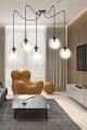 Lampa wisząca GIGI 5 BL MIODOWY 938/5 EMIBIG