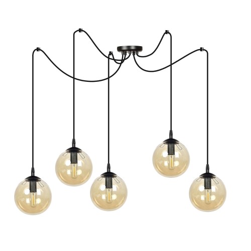 Lampa wisząca GIGI 5 BL MIODOWY 938/5 EMIBIG