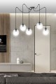 Lampa wisząca GIGI 5 BL TRANSPARENT 936/5 EMIBIG